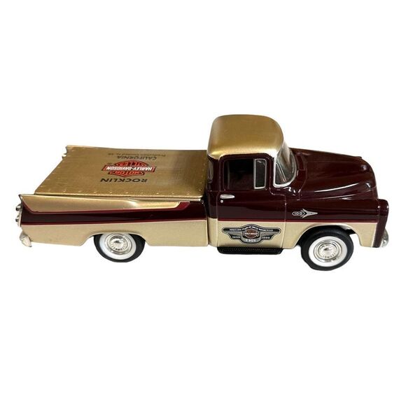 VTG ROCKLIN Harley Davidson Collectible Coin Bank 109 1957 Dodge NO KEY EUC! - Picture 5 of 14